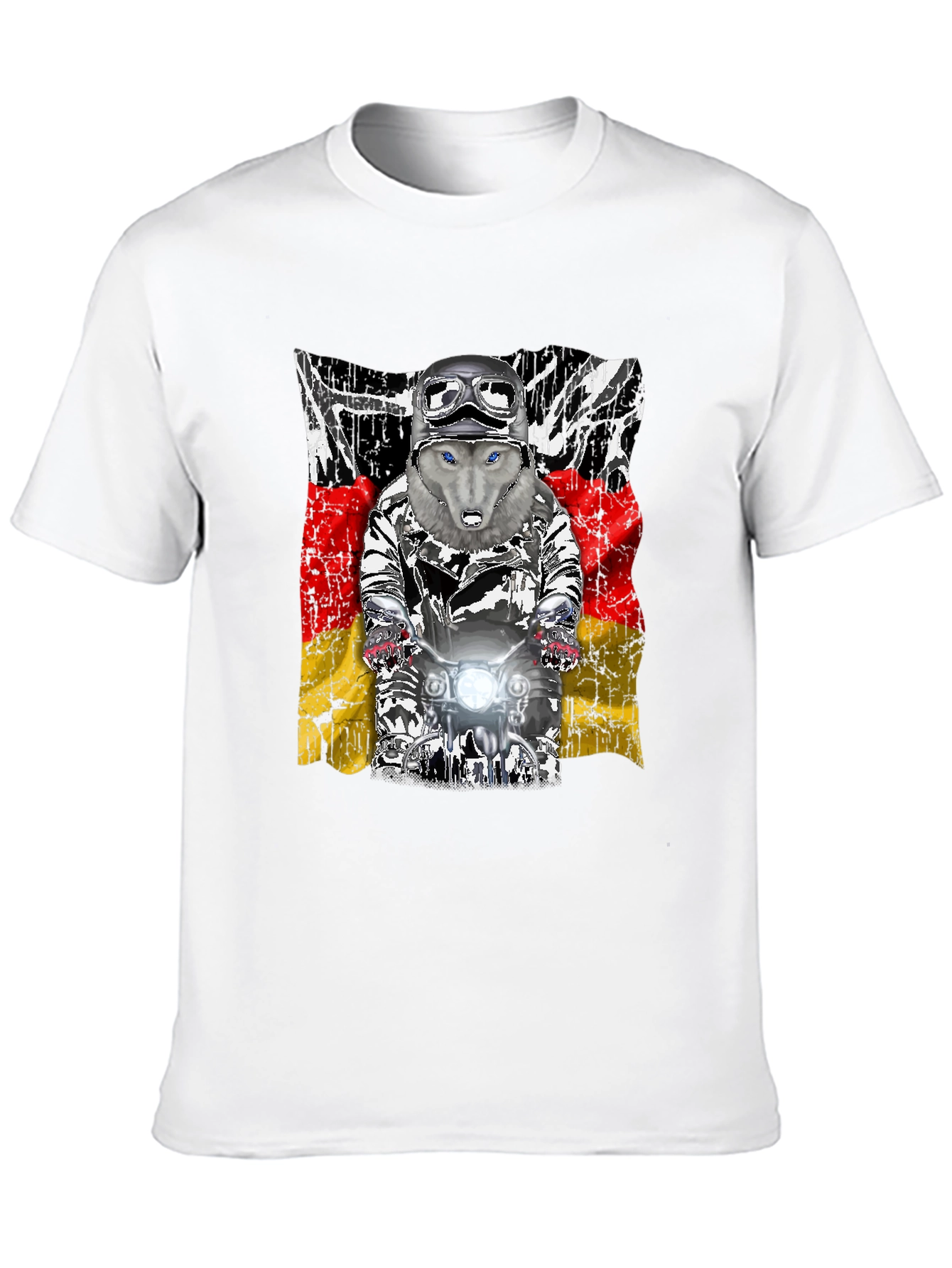 Wolf Rider T-Shirt - German Flag Design
