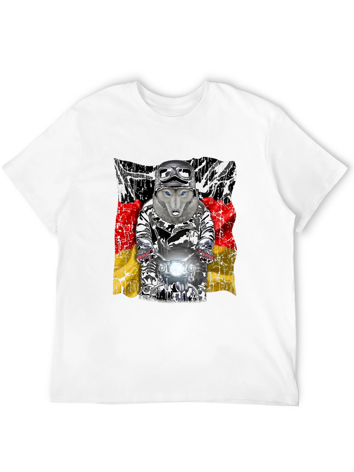 Wolf Rider T-Shirt - German Flag Design
