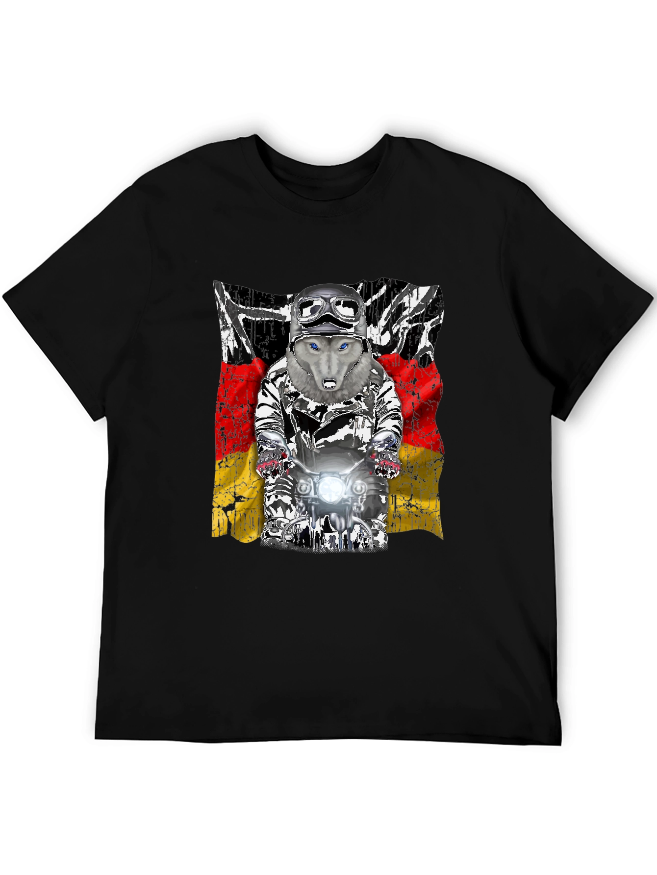 Wolf Rider T-Shirt - German Flag Design