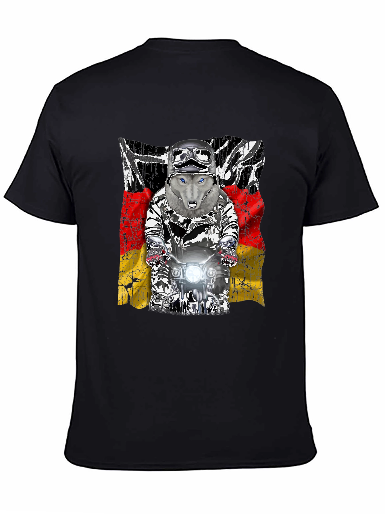 Wolf Rider T-Shirt - German Flag Design
