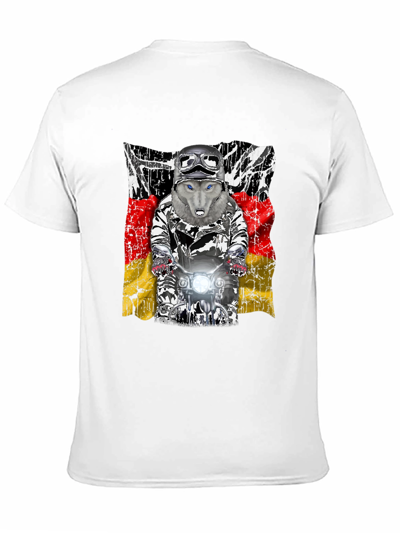 Wolf Rider T-Shirt - German Flag Design