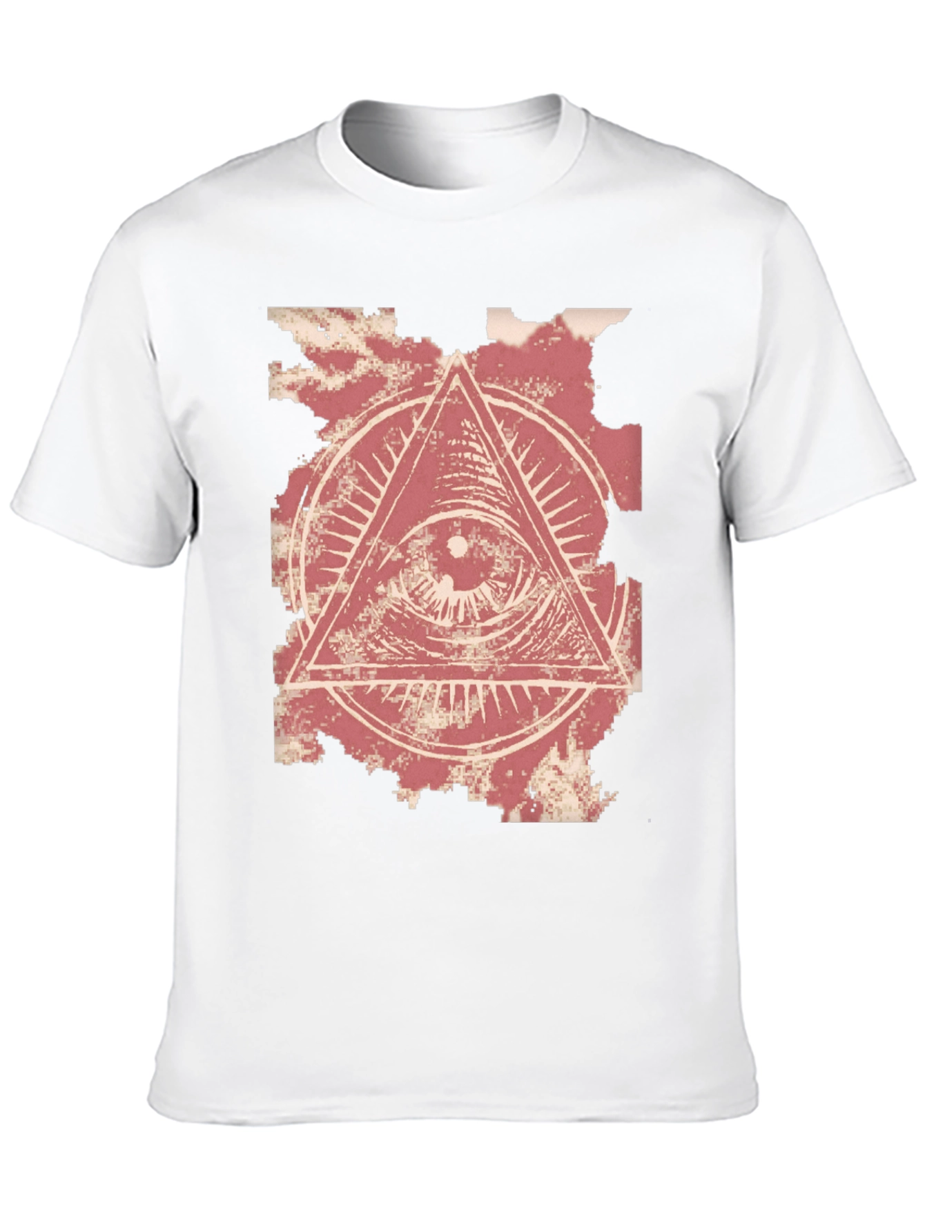 All-Seeing Eye Graphic Tee - Black Cotton T-Shirt