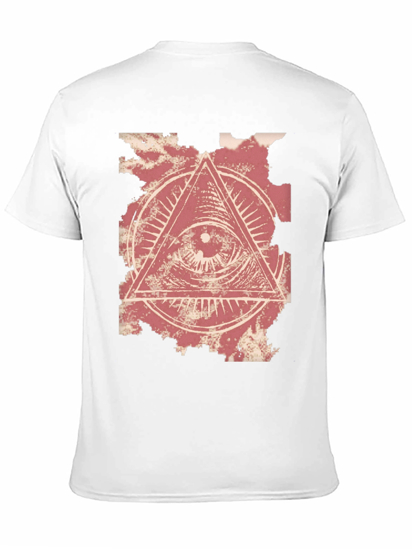 All-Seeing Eye Graphic Tee - Black Cotton T-Shirt