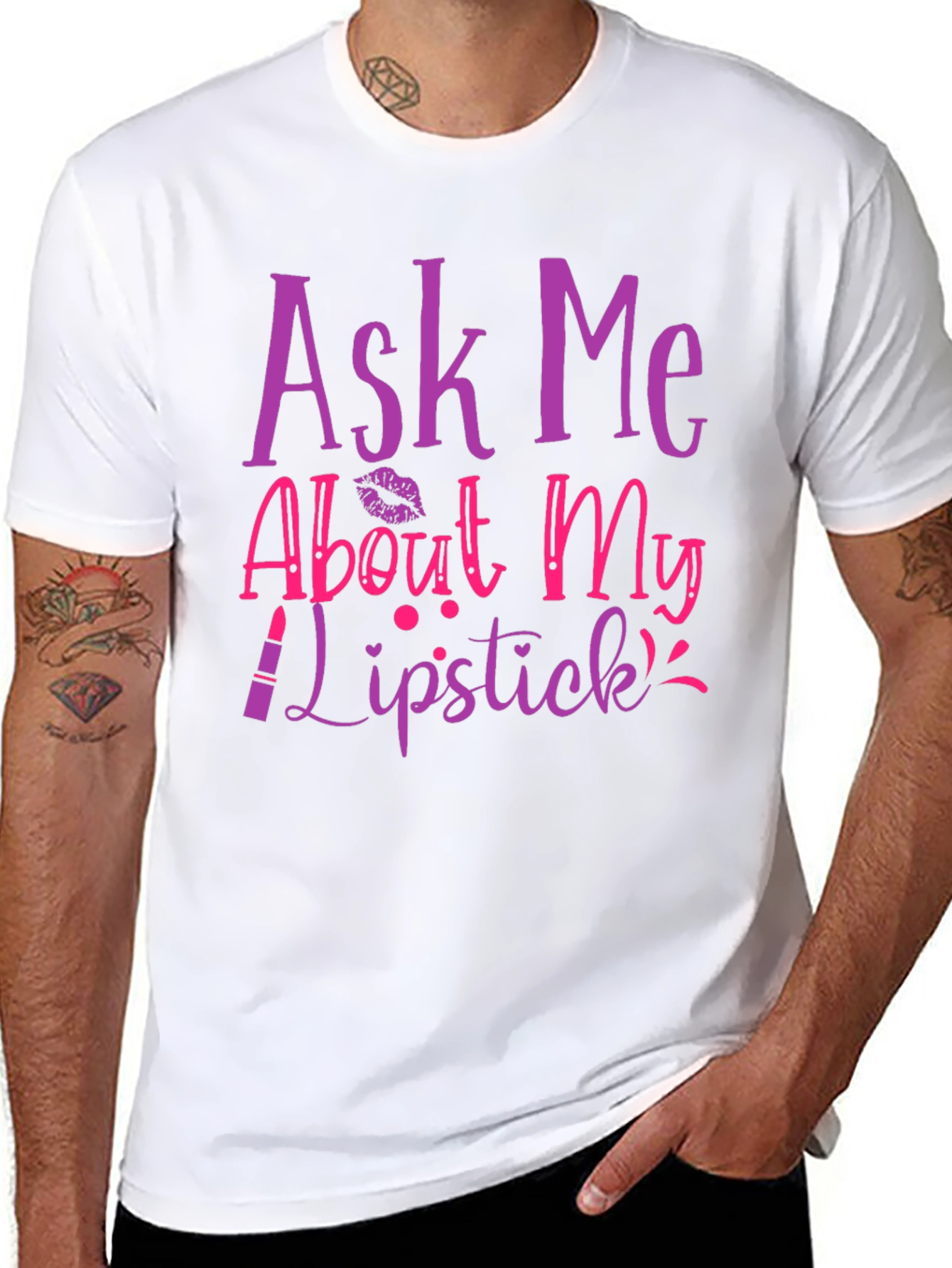 Ask Me About My Lipstick T-Shirt