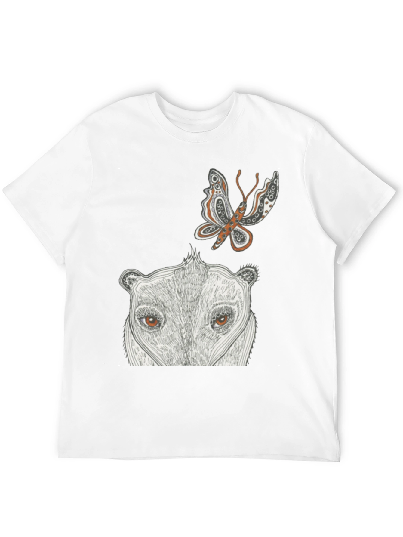 Artistic Animal Print Black T-Shirt