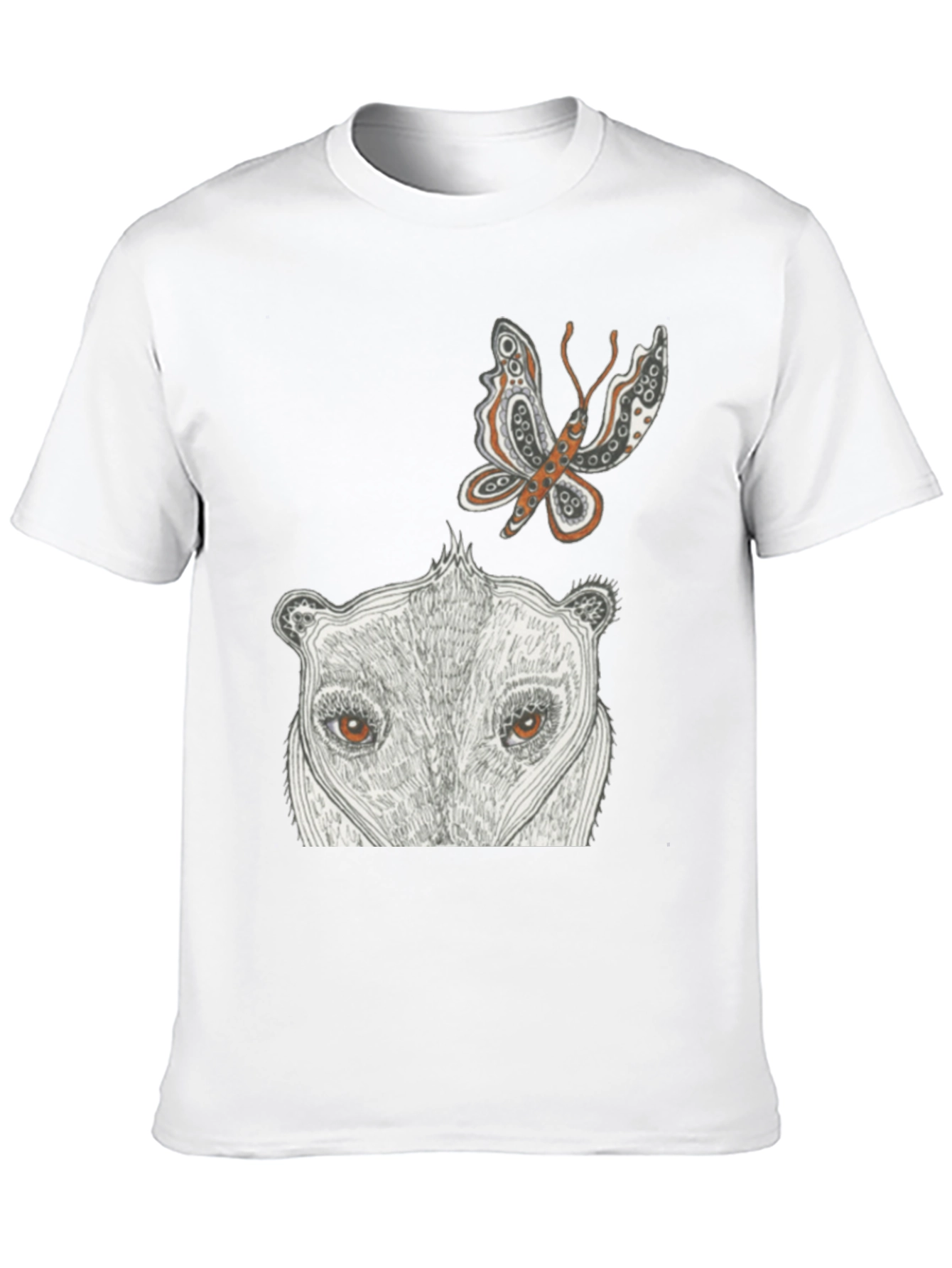 Artistic Animal Print Black T-Shirt