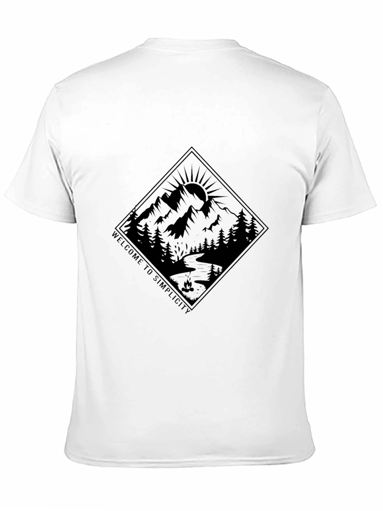 Welcome to Simplicity Graphic Tee - Black