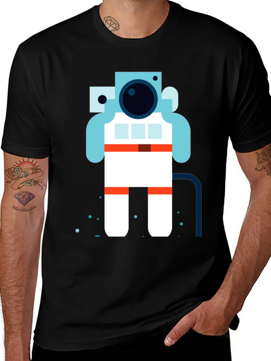 Astronaut Graphic Tee - Cool Space Design