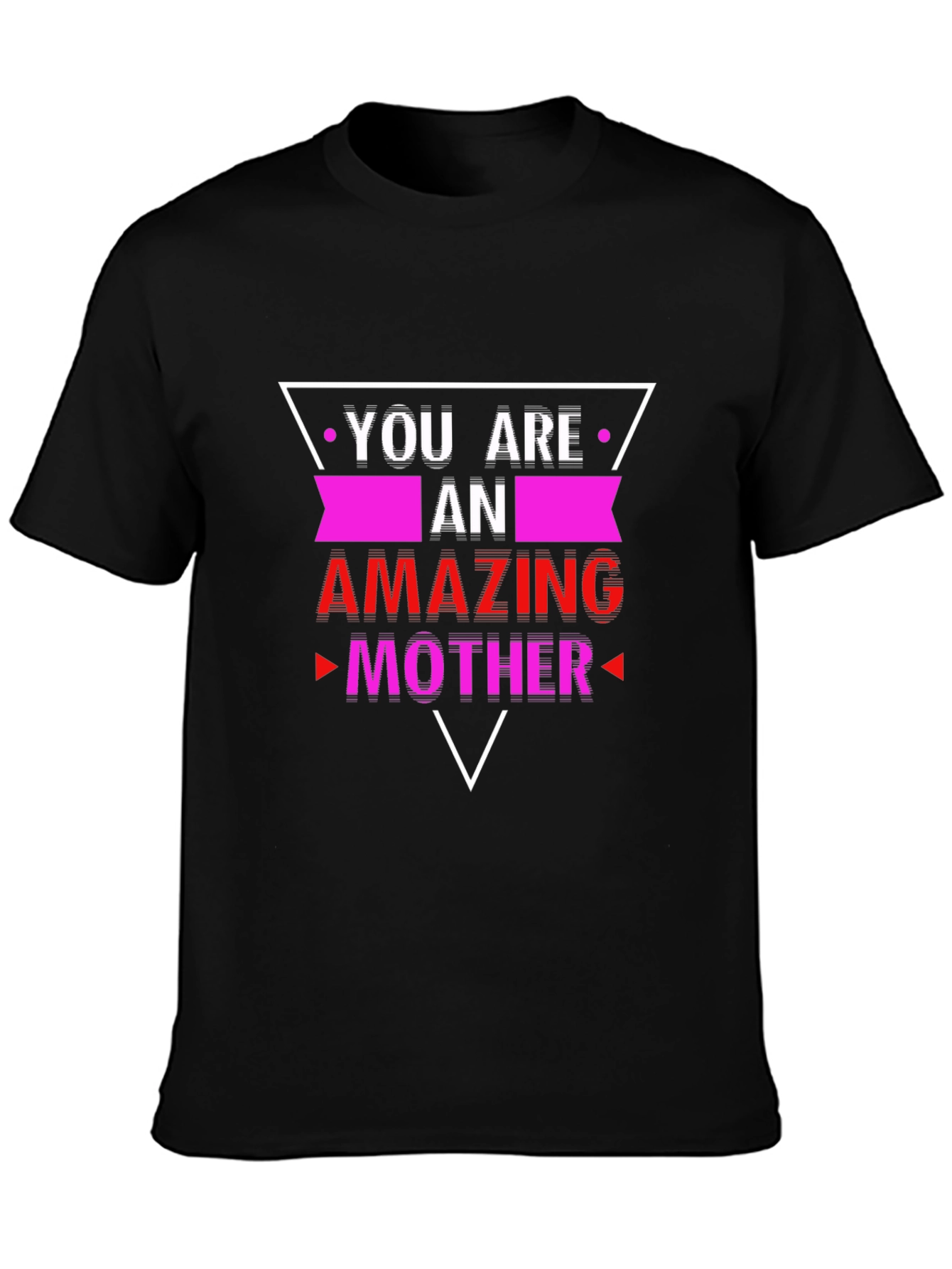 Amazing Mother Graphic Tee - Trendy Black T-Shirt