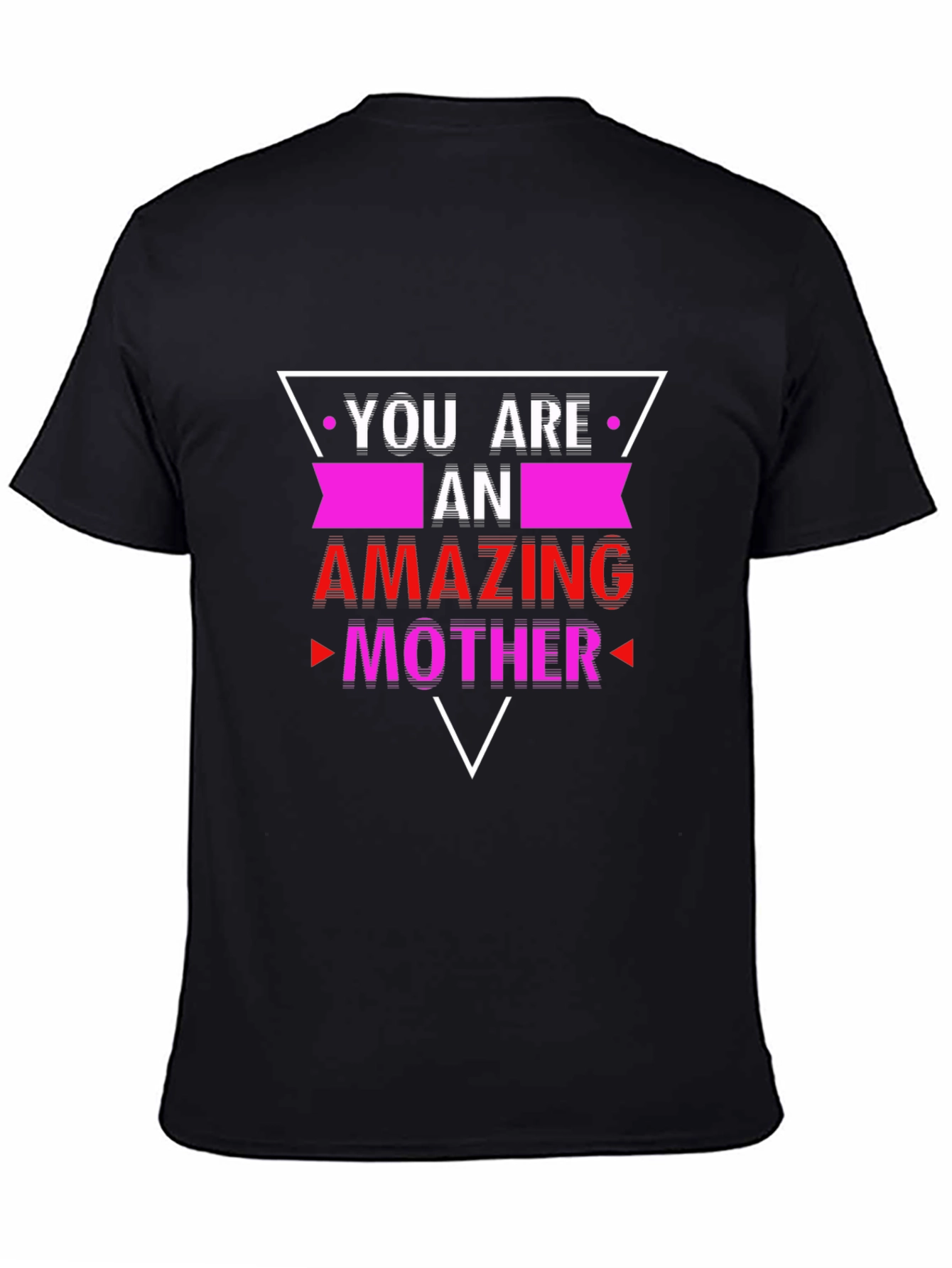 Amazing Mother Graphic Tee - Trendy Black T-Shirt