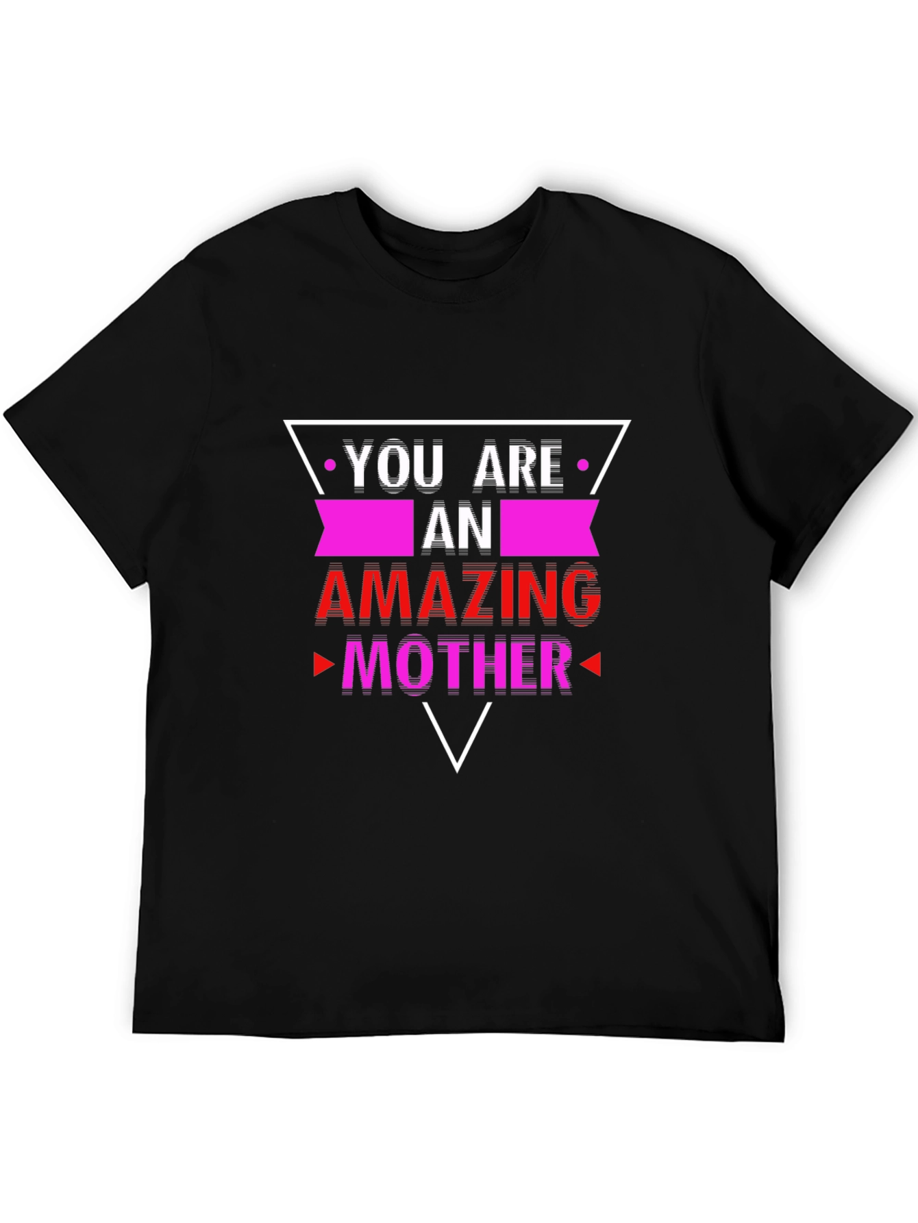 Amazing Mother Graphic Tee - Trendy Black T-Shirt