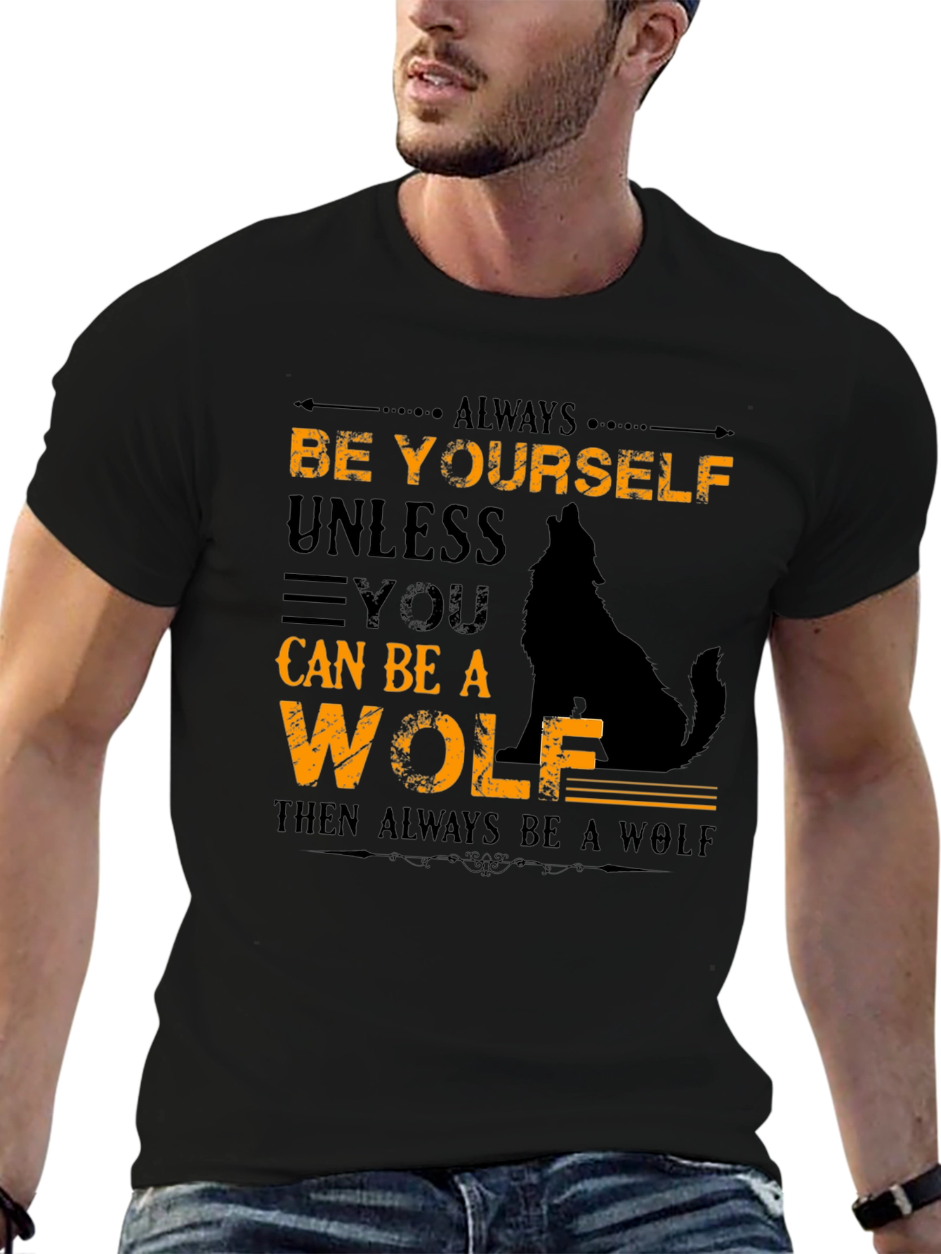 Always Be Yourself Unless Wolf Graphic T-Shirt