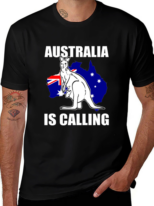 Australia Is Calling T-Shirt Kangaroo Aussie Pride