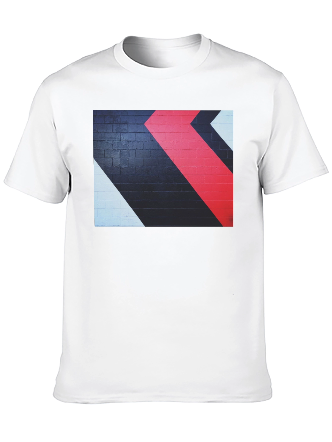 Abstract Arrow Graphic Tee - Black