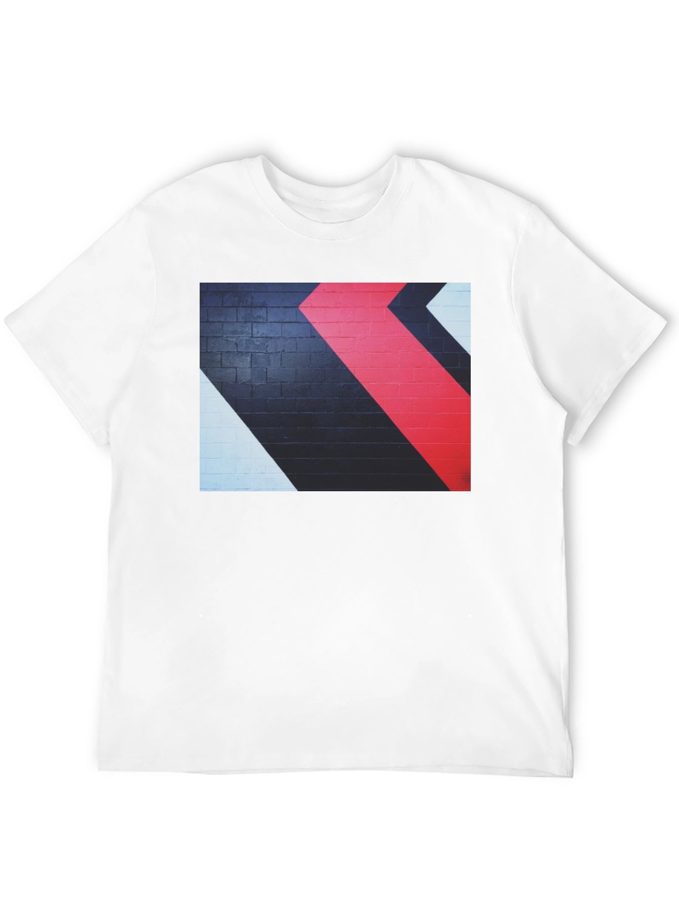 Abstract Arrow Graphic Tee - Black
