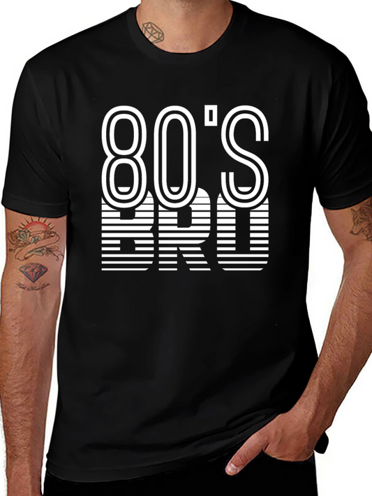 80s Bro Graphic Tee - Retro Style