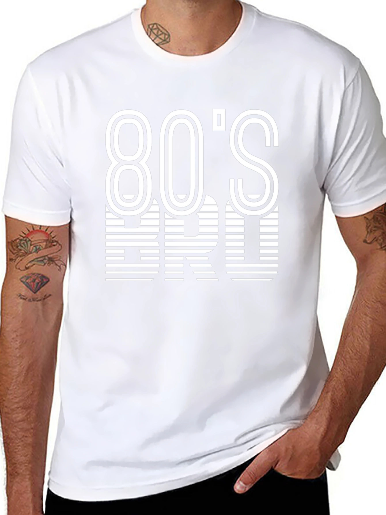 80s Bro Graphic Tee - Retro Style
