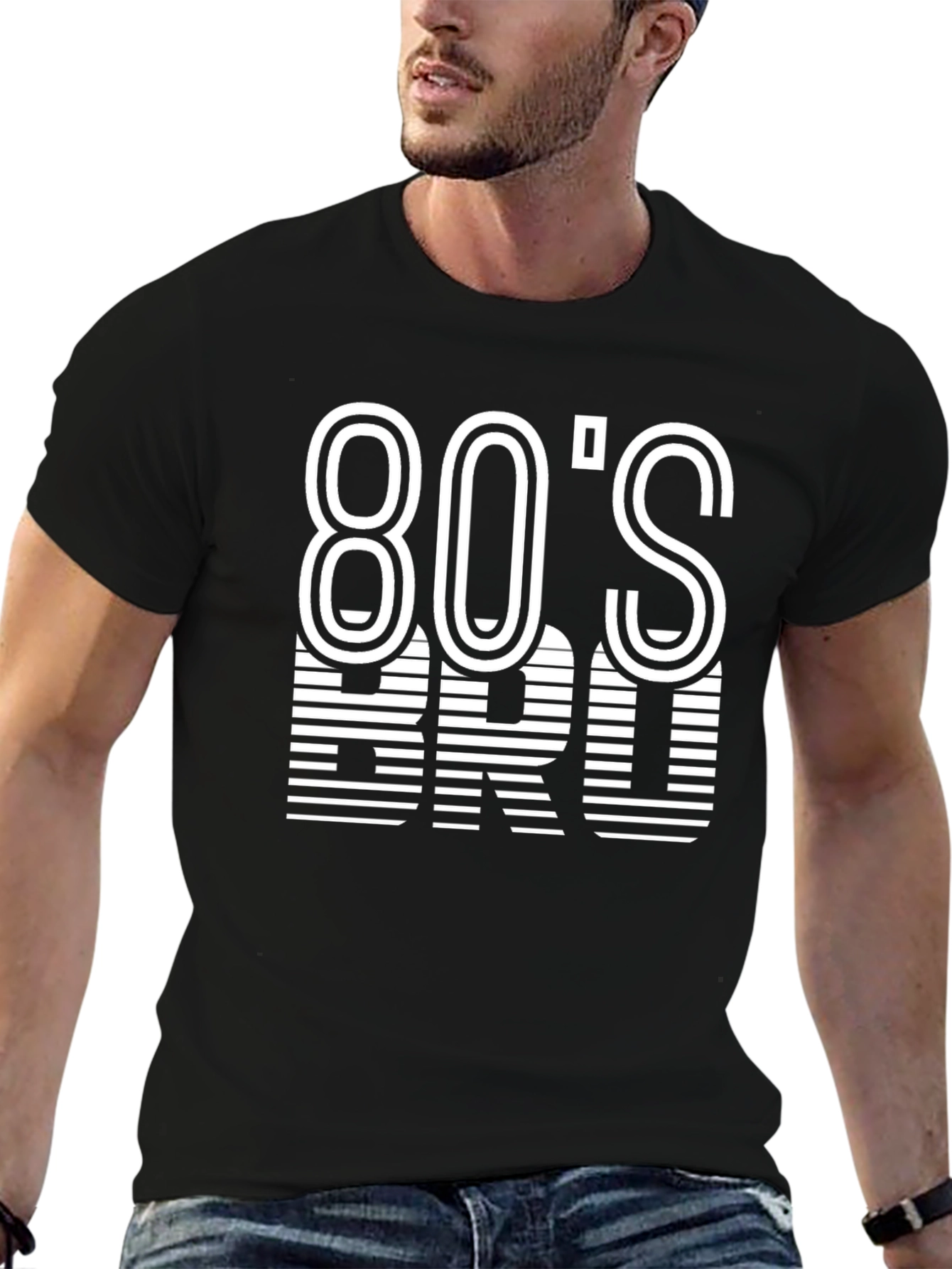 80s Bro Graphic Tee - Retro Style