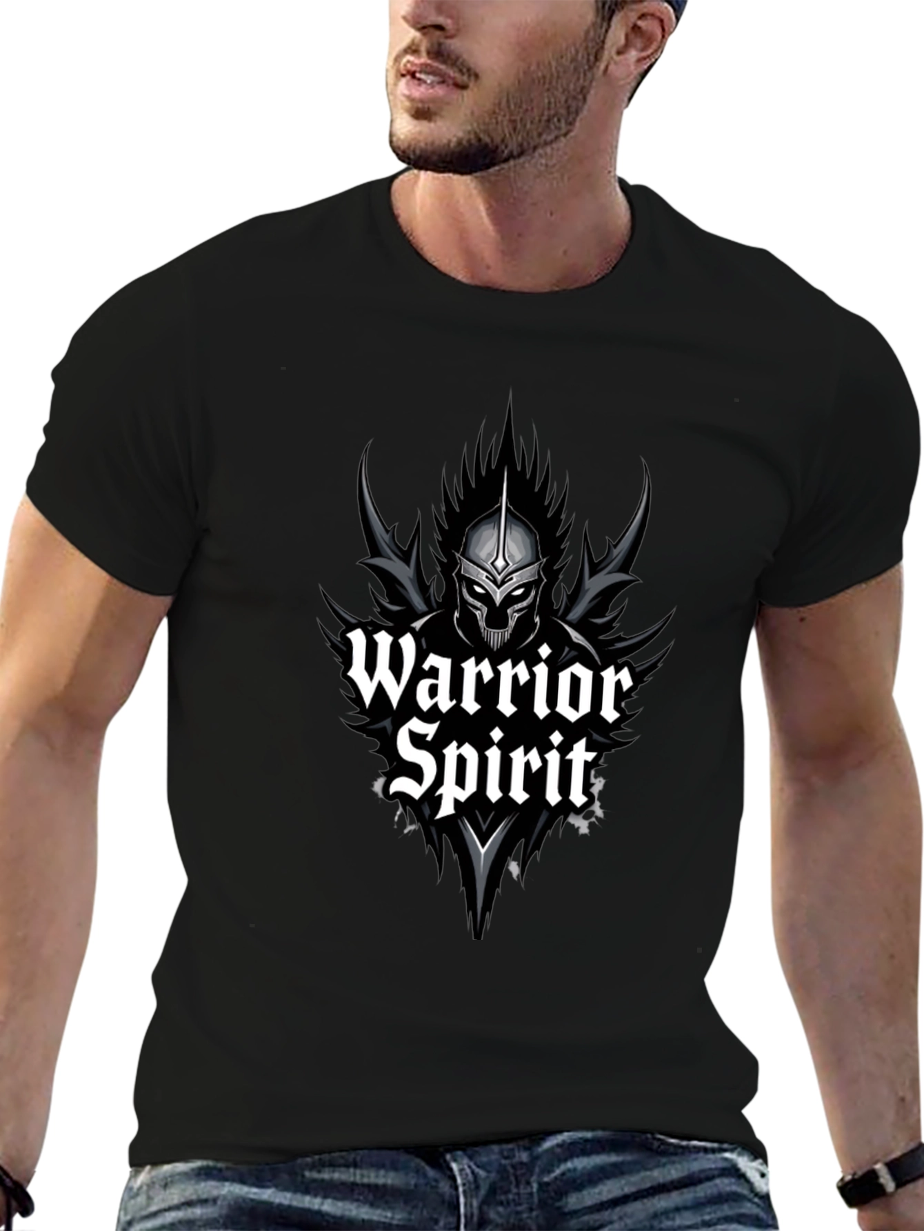 Warrior Spirit Black T-Shirt - Graphic Tee