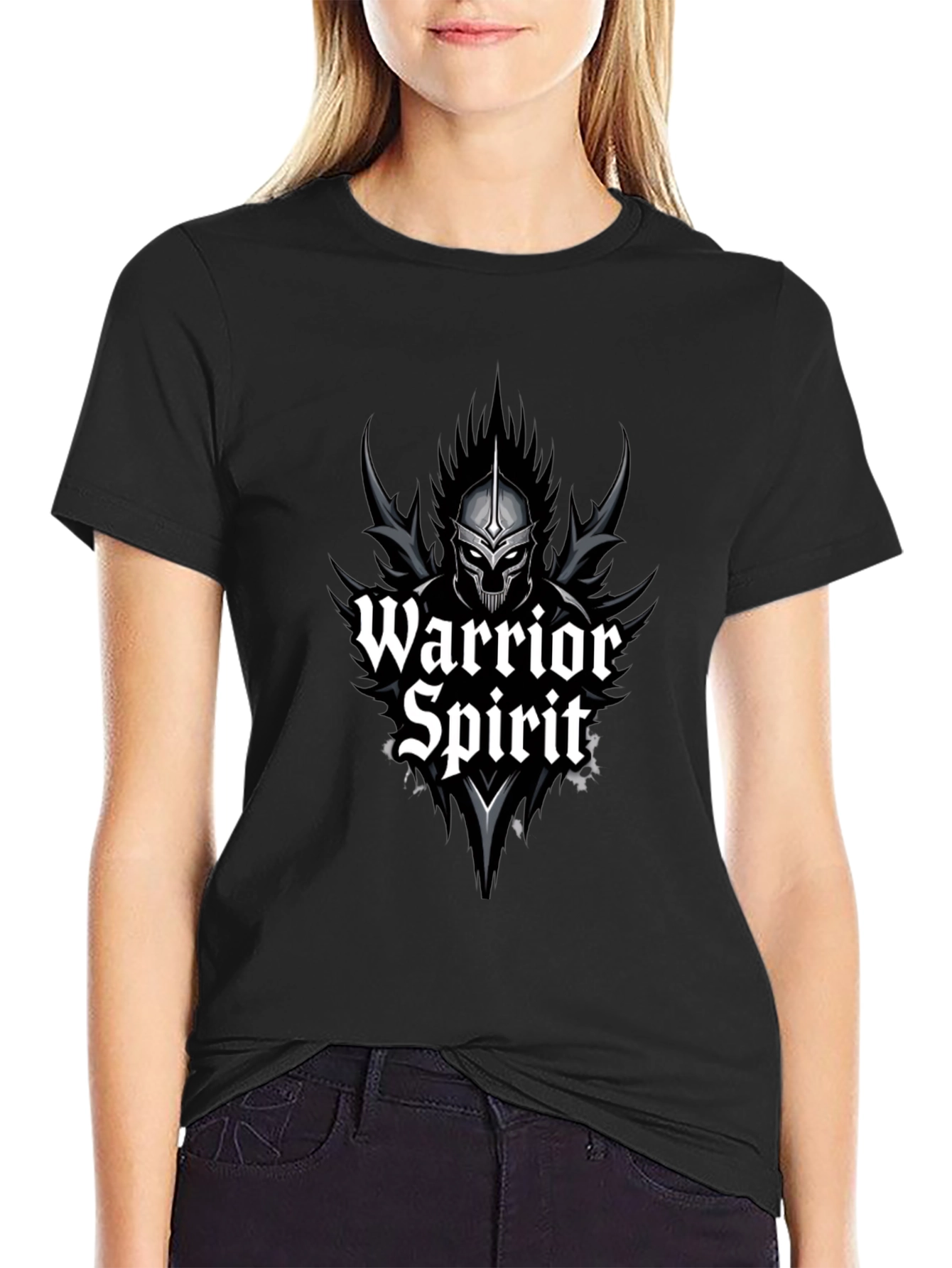 Warrior Spirit Black T-Shirt - Graphic Tee