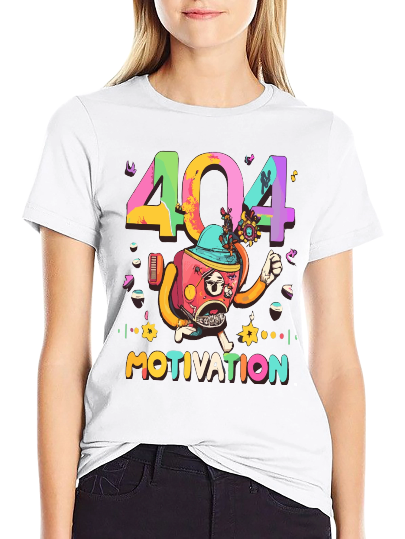 404 Motivation Graphic T-Shirt