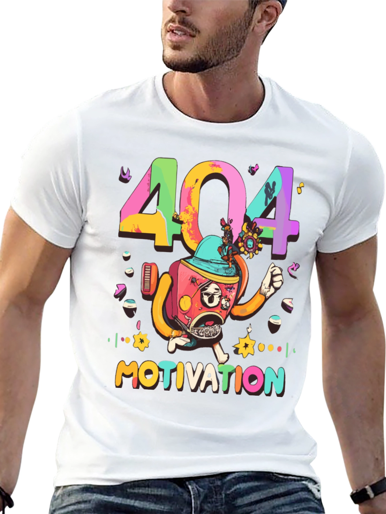 404 Motivation Graphic T-Shirt