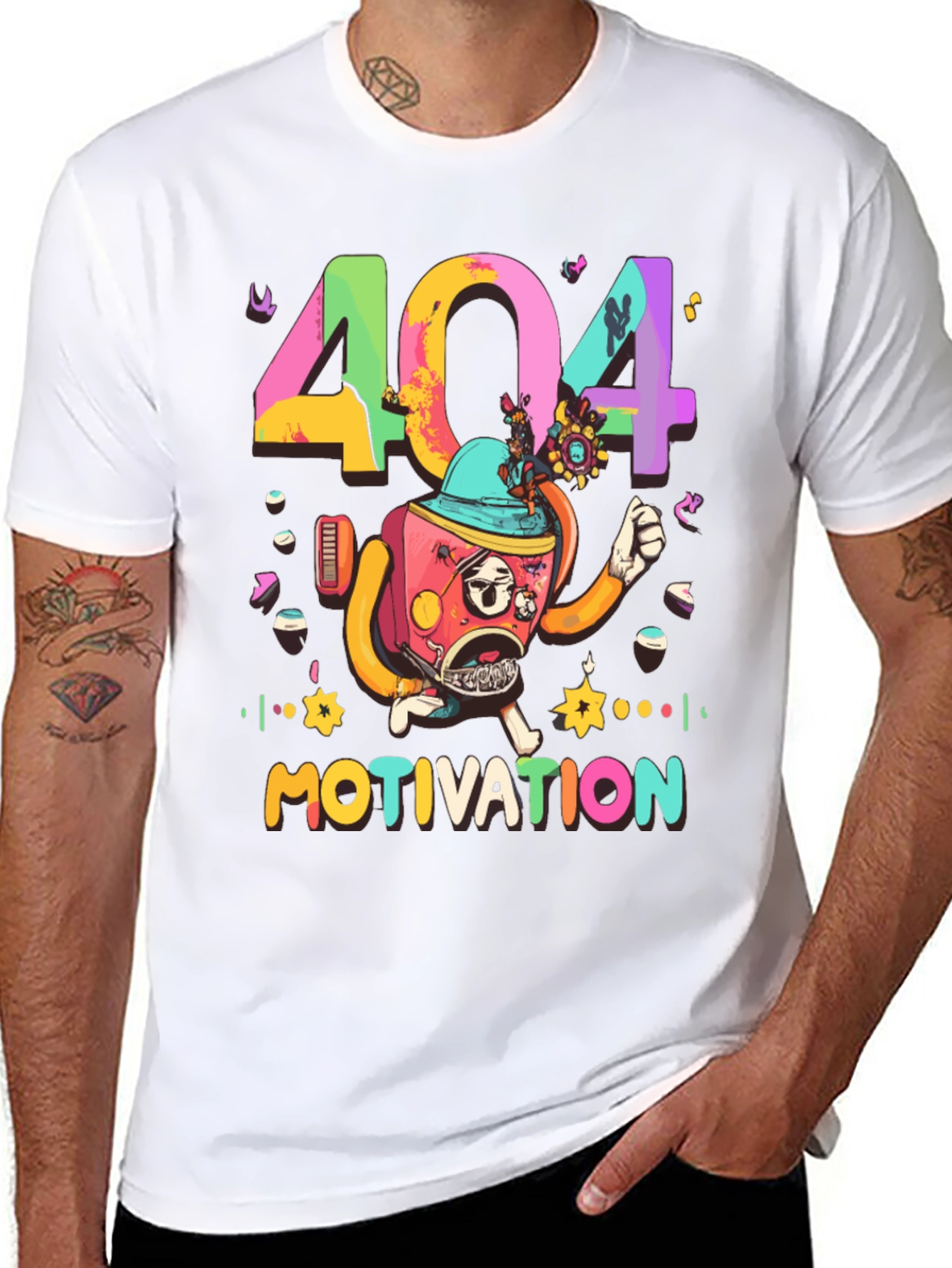 404 Motivation Graphic T-Shirt