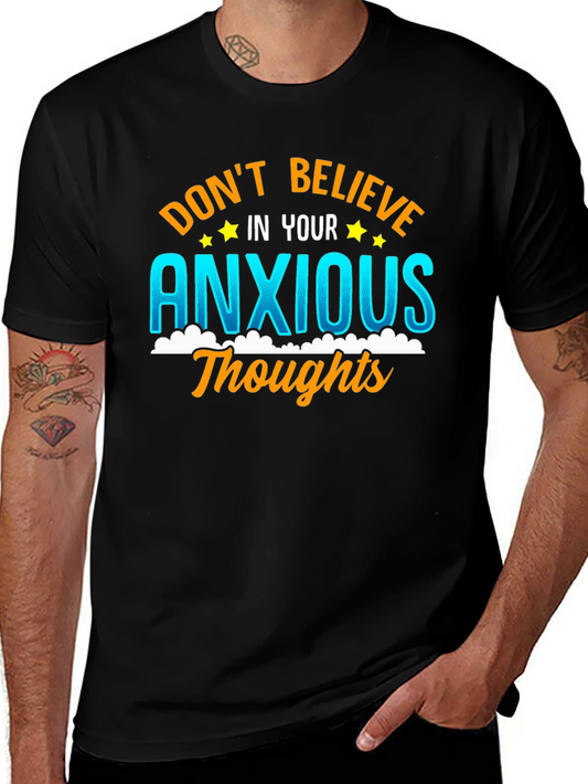 Anxious Thoughts Graphic Tee - Mental Health Awareness T-Shirt