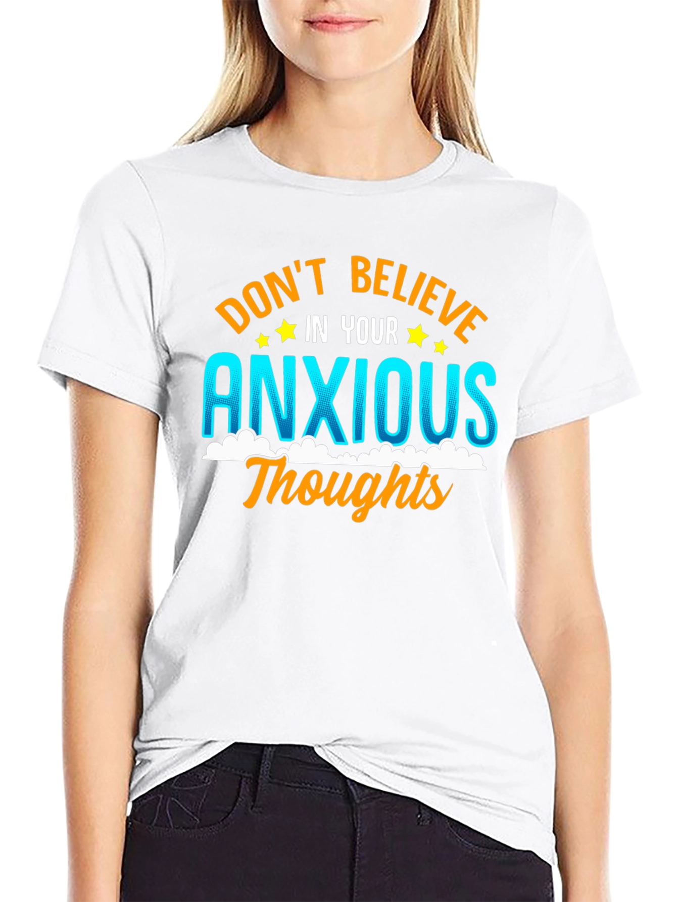 Anxious Thoughts Graphic Tee - Mental Health Awareness T-Shirt