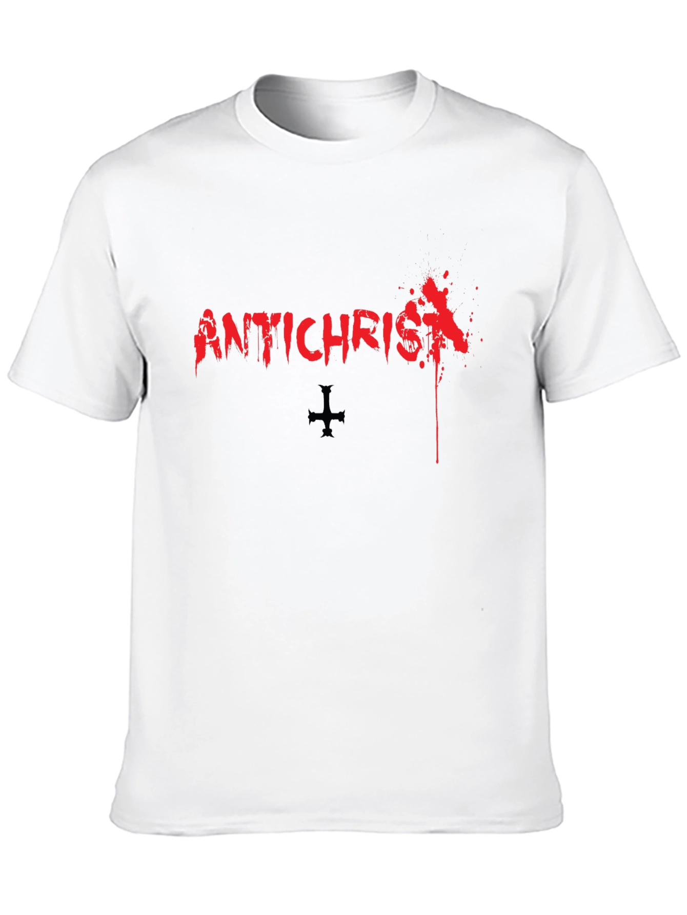 Antichrist Graphic Print Black T-Shirt