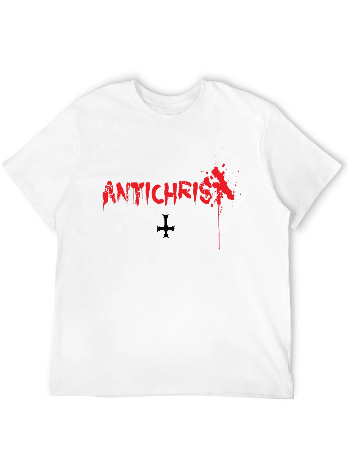 Antichrist Graphic Print Black T-Shirt