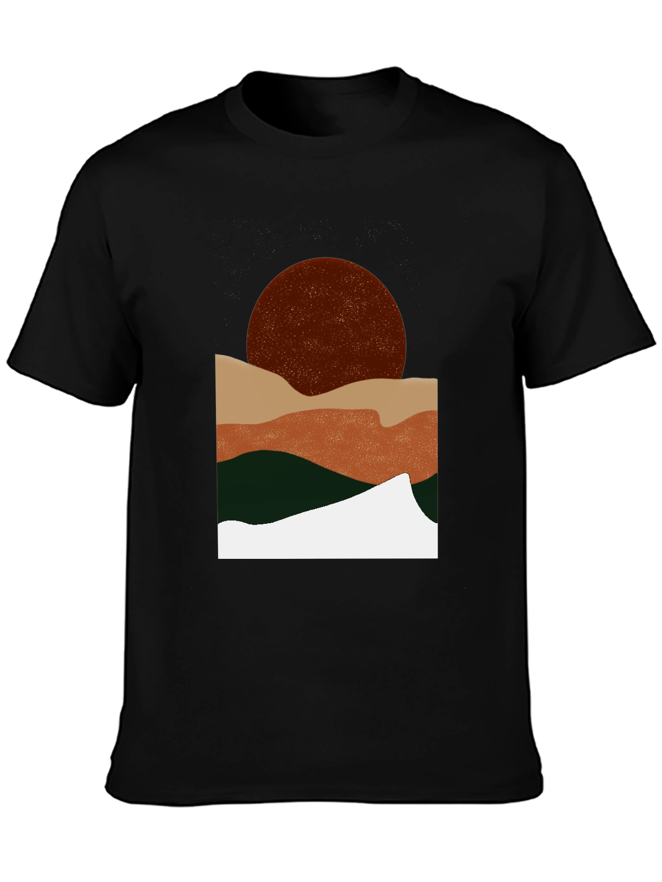 Abstract Landscape Graphic T-Shirt