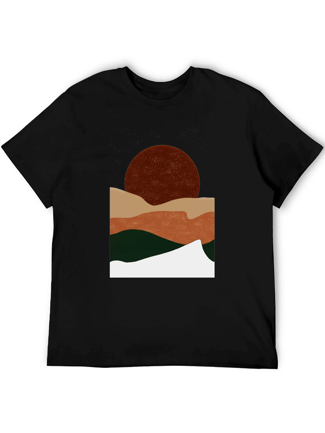 Abstract Landscape Graphic T-Shirt