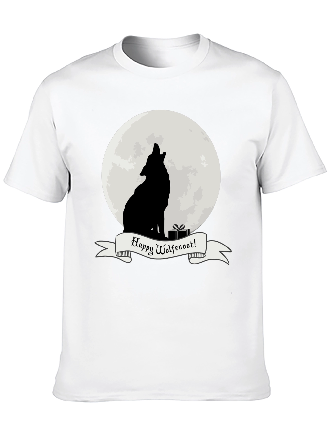 Wolfenoot T-Shirt - Howling Wolf Lunar Design