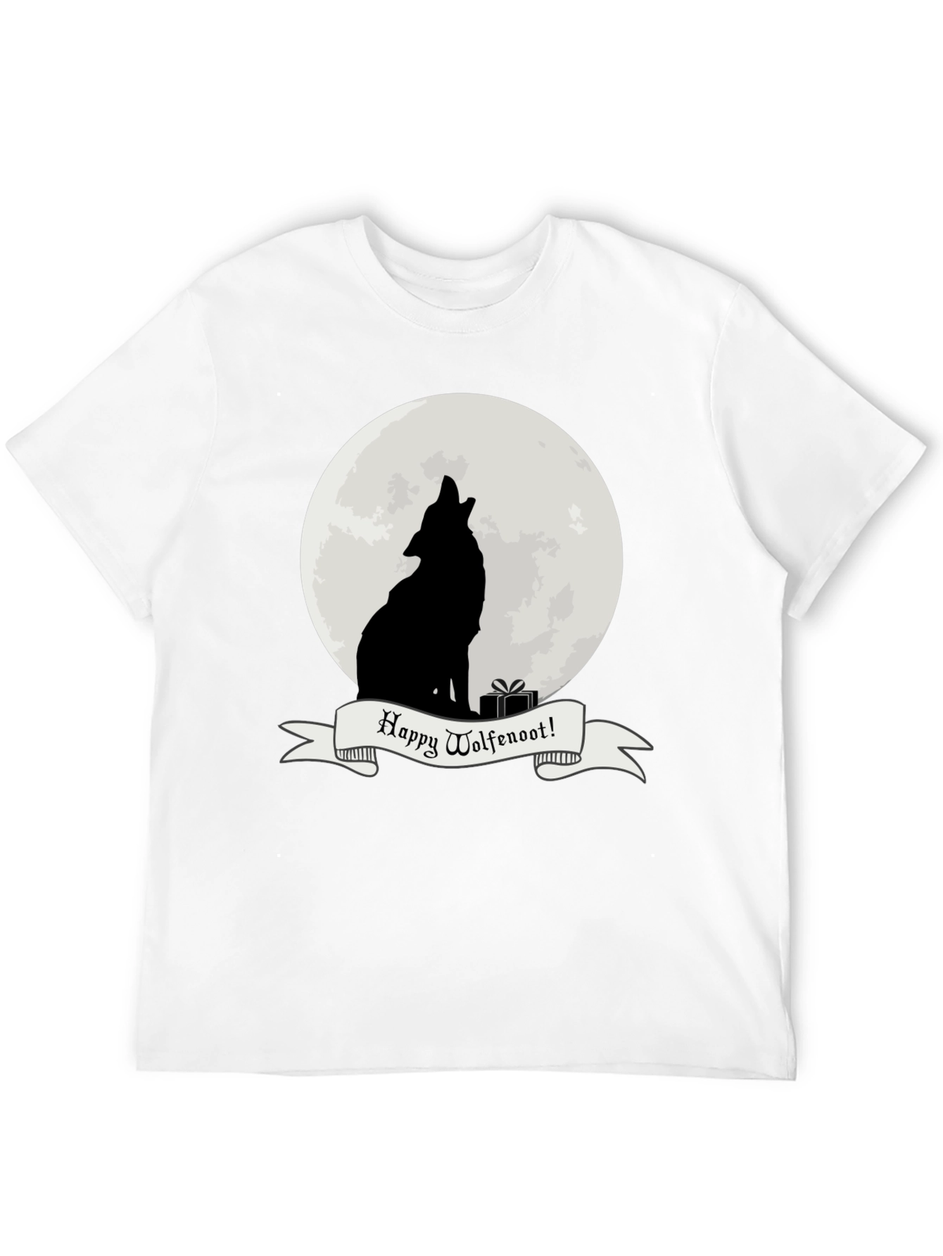 Wolfenoot T-Shirt - Howling Wolf Lunar Design