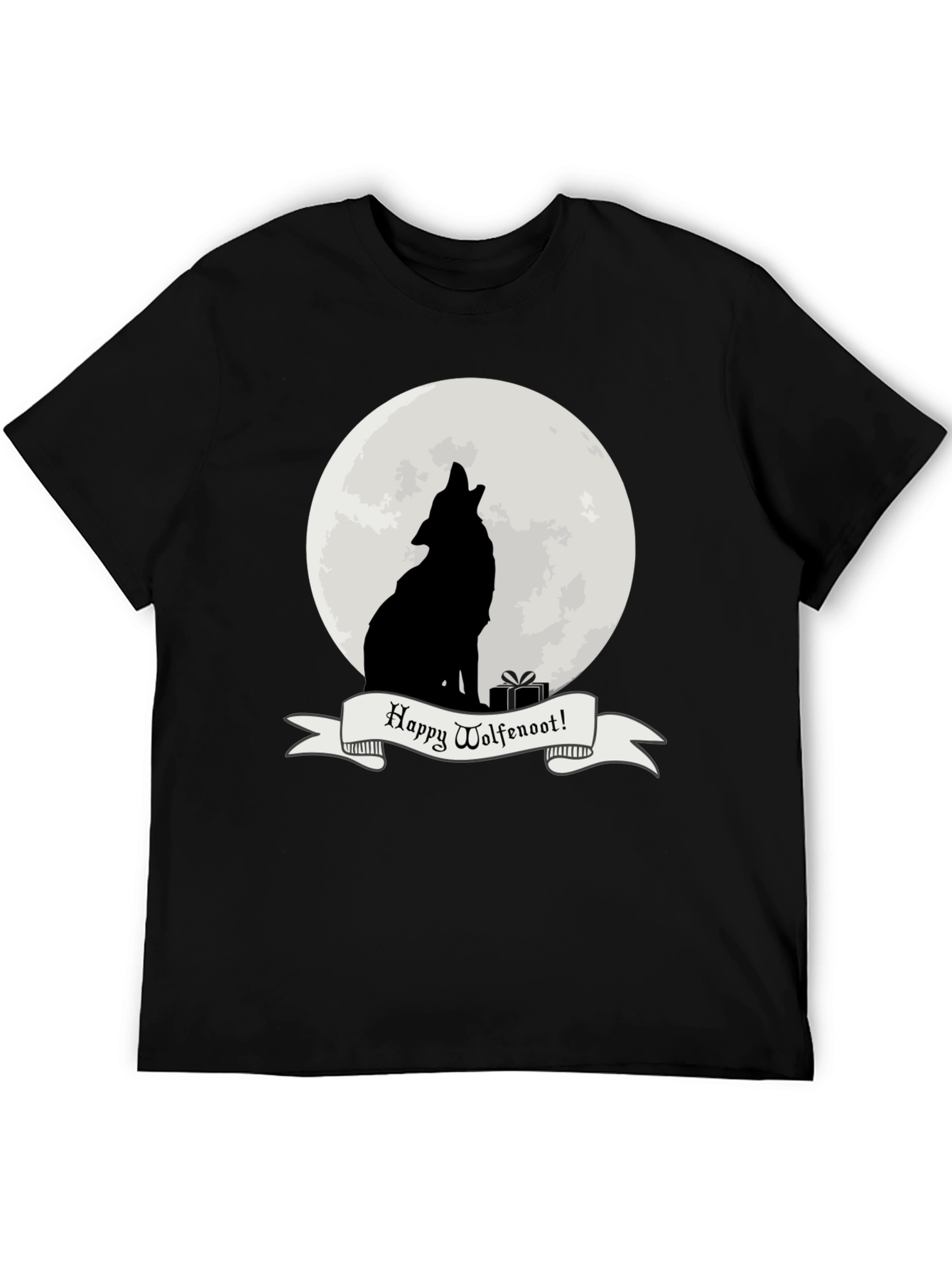Wolfenoot T-Shirt - Howling Wolf Lunar Design