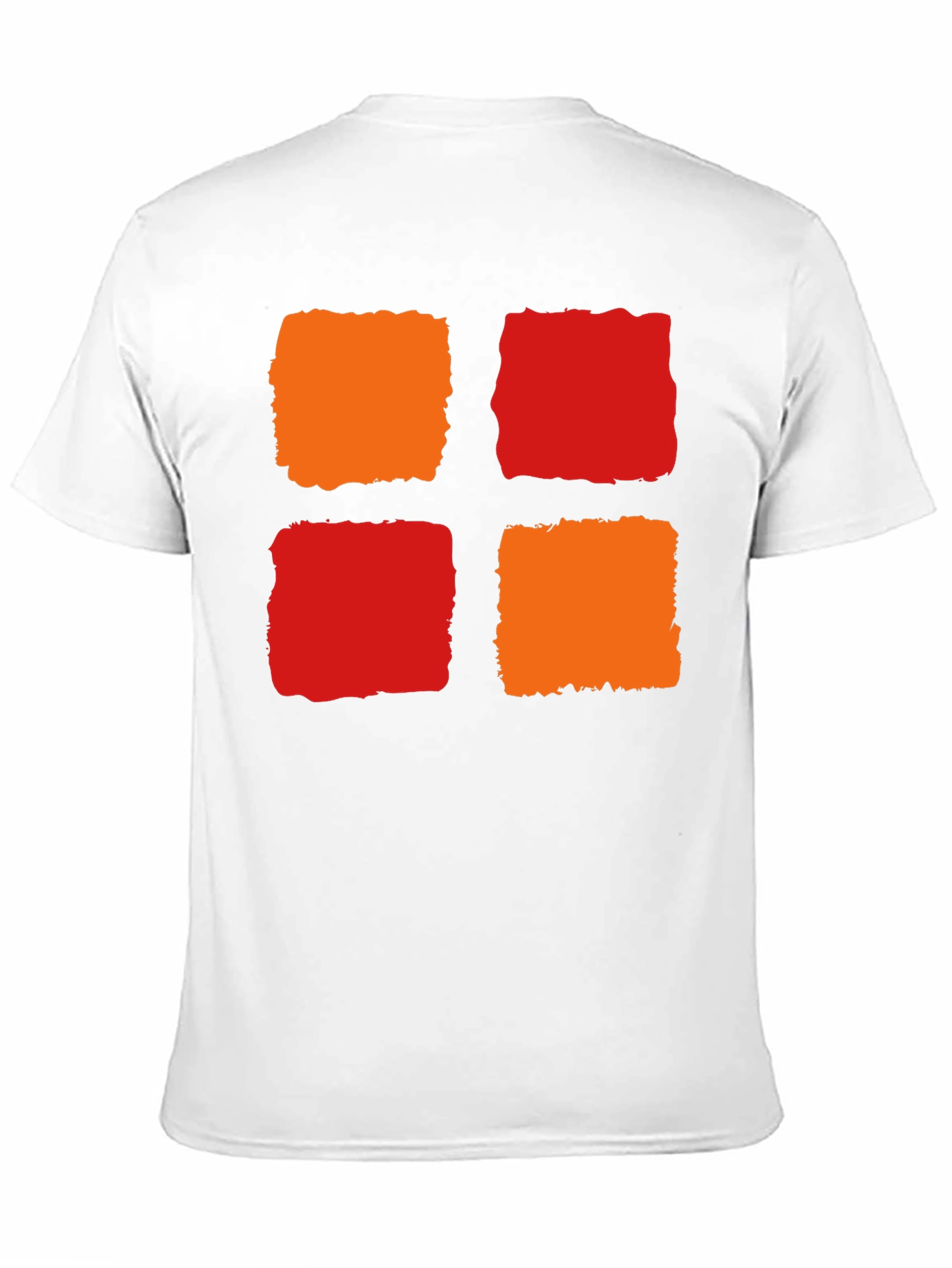 Abstract Block Print T-Shirt - Modern Graphic Tee