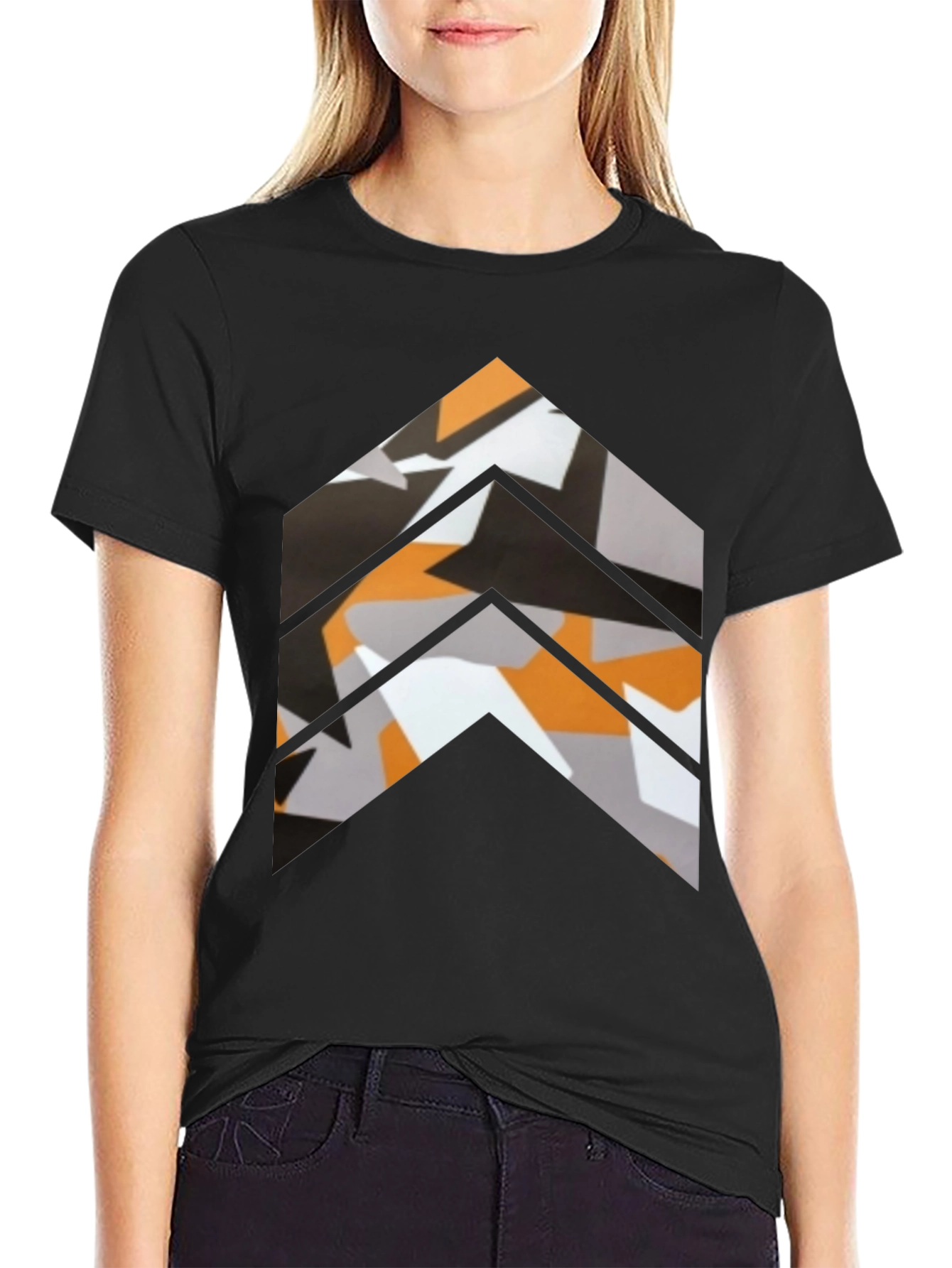 Abstract Arrow Graphic Print T-Shirt