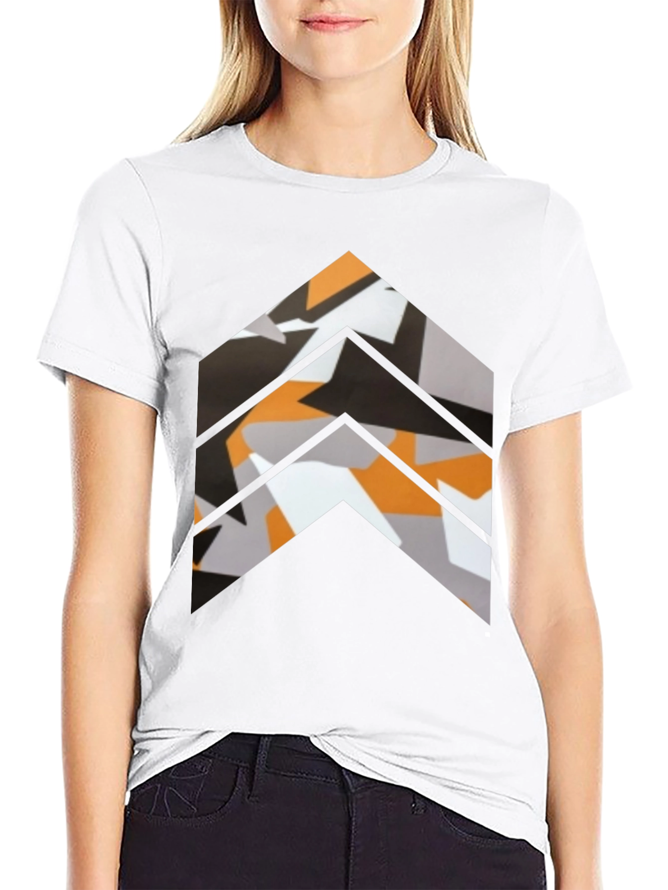 Abstract Arrow Graphic Print T-Shirt