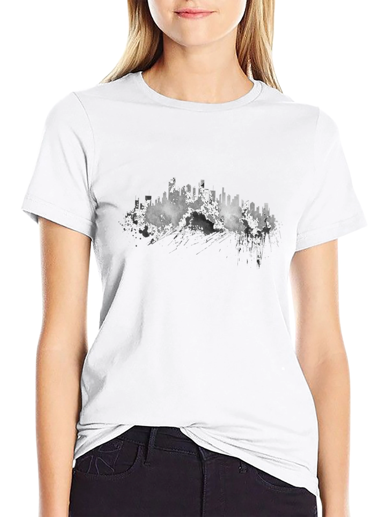 Abstract Cityscape Graphic Tee
