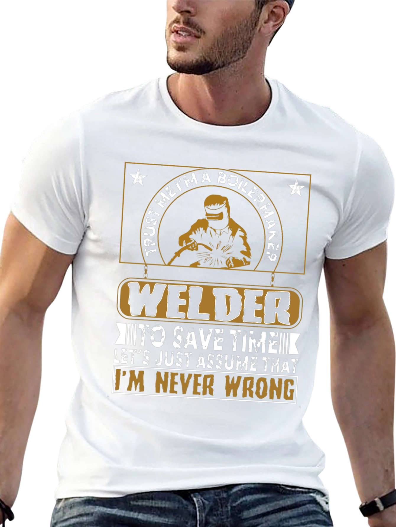 Welder Never Wrong Graphic T-Shirt