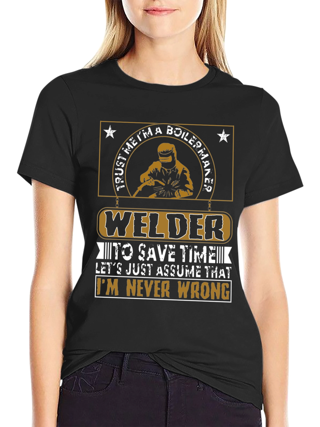 Welder Never Wrong Graphic T-Shirt