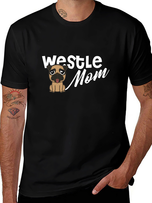 Westle Mom T-Shirt - Pug Graphic Tee