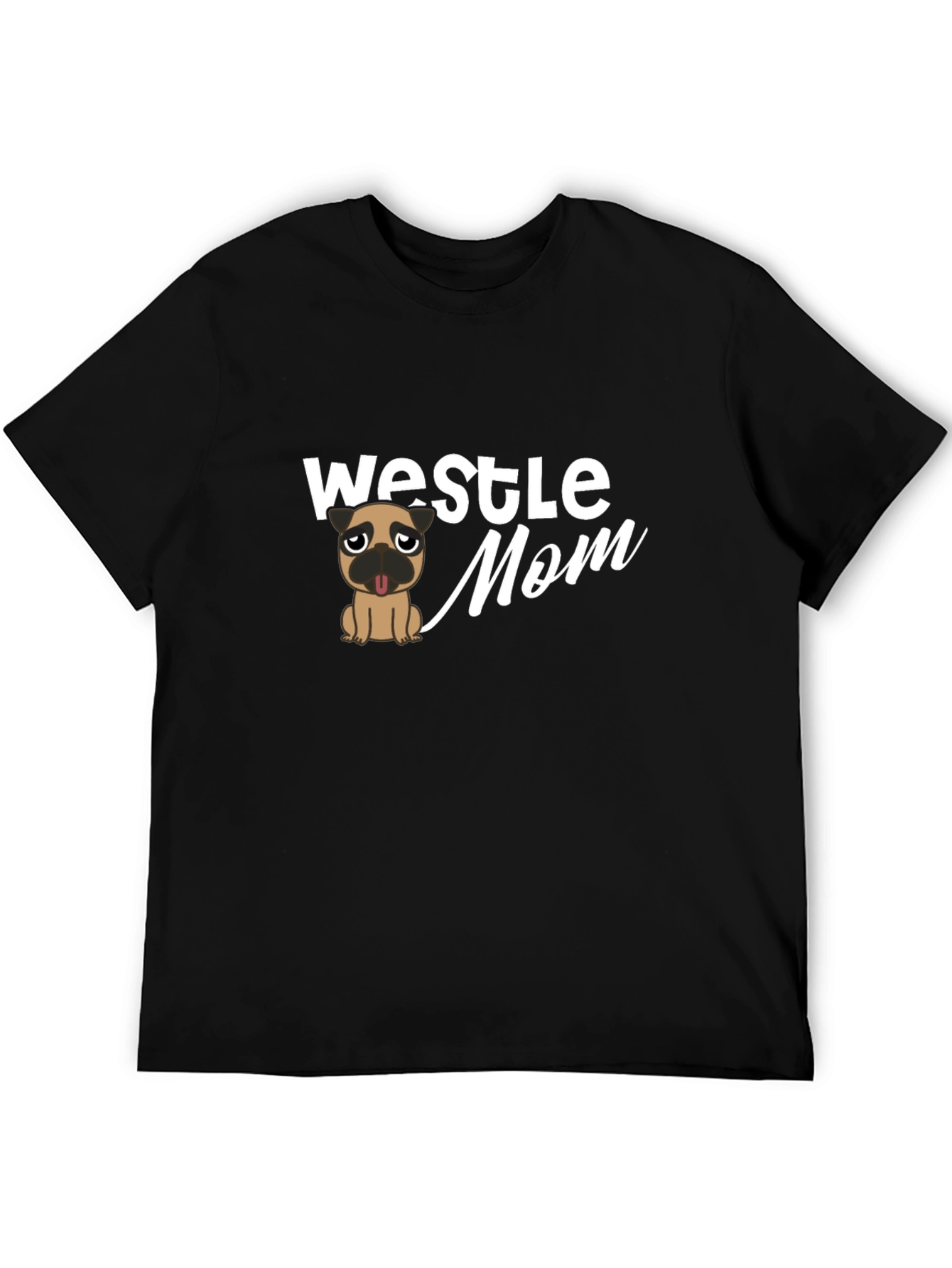 Westle Mom T-Shirt - Pug Graphic Tee