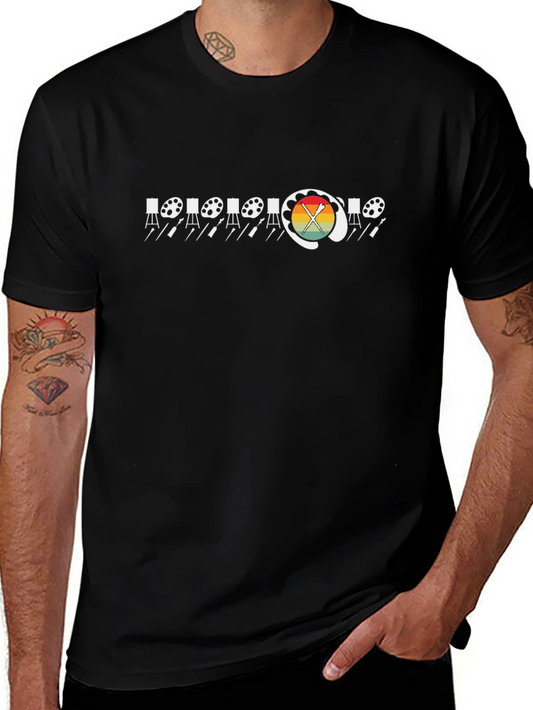 Artist Palette Easel Graphic Black Tee