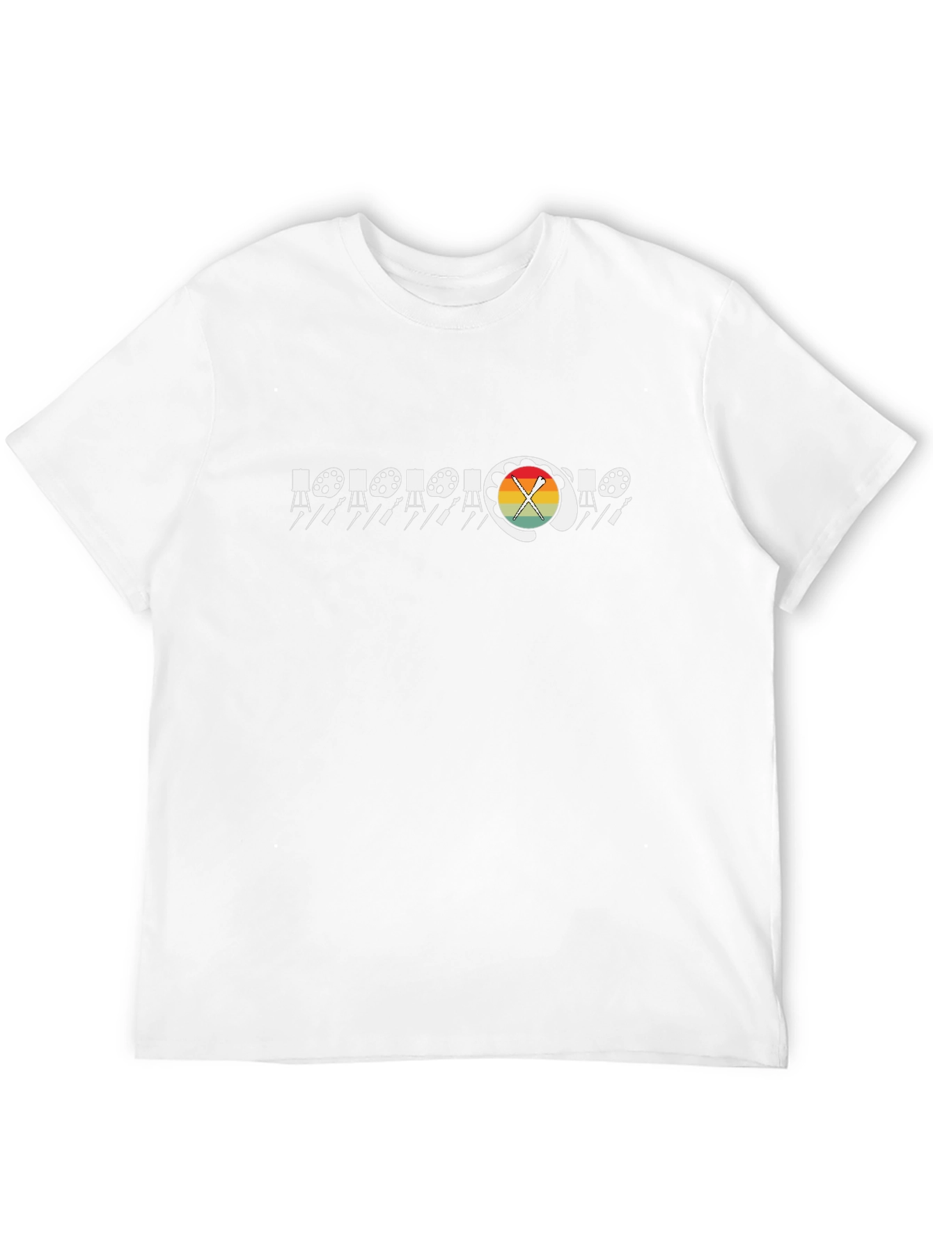 Artist Palette Easel Graphic Black Tee