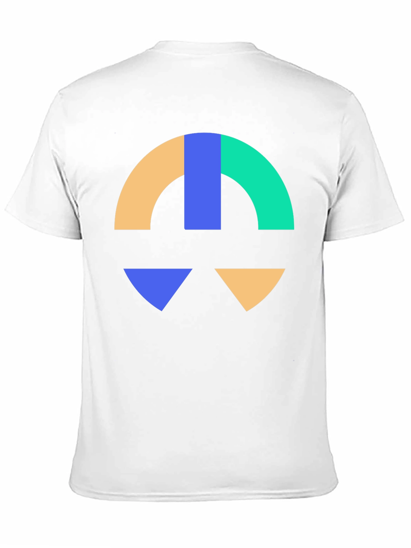 Abstract Geometric Graphic Print Black T-Shirt