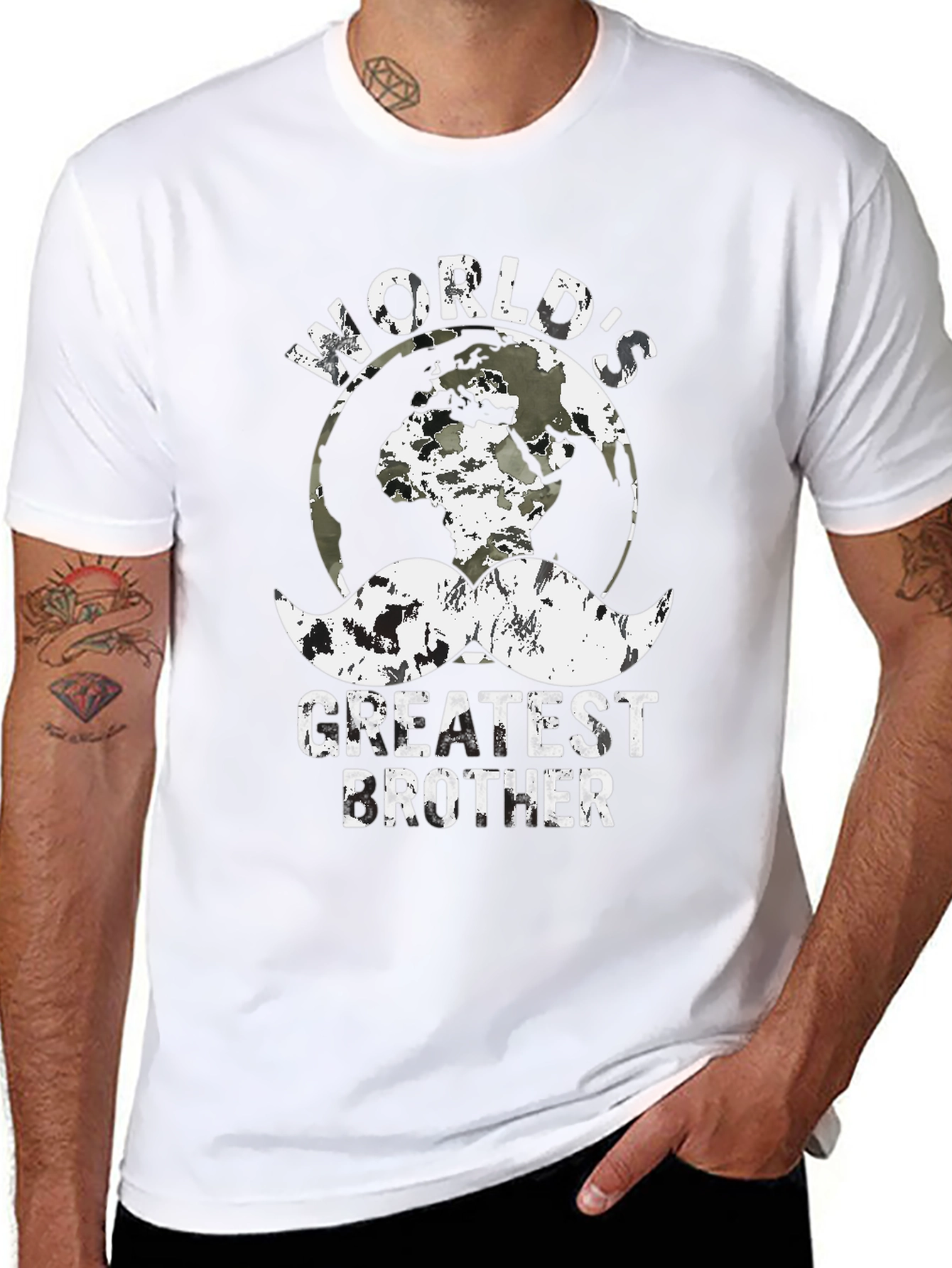 Worlds Greatest Brother Graphic Tee - Black