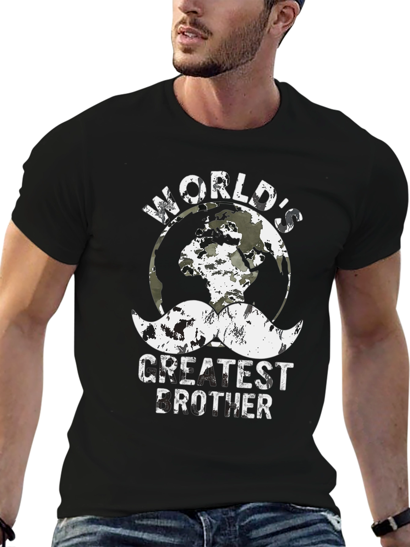 Worlds Greatest Brother Graphic Tee - Black