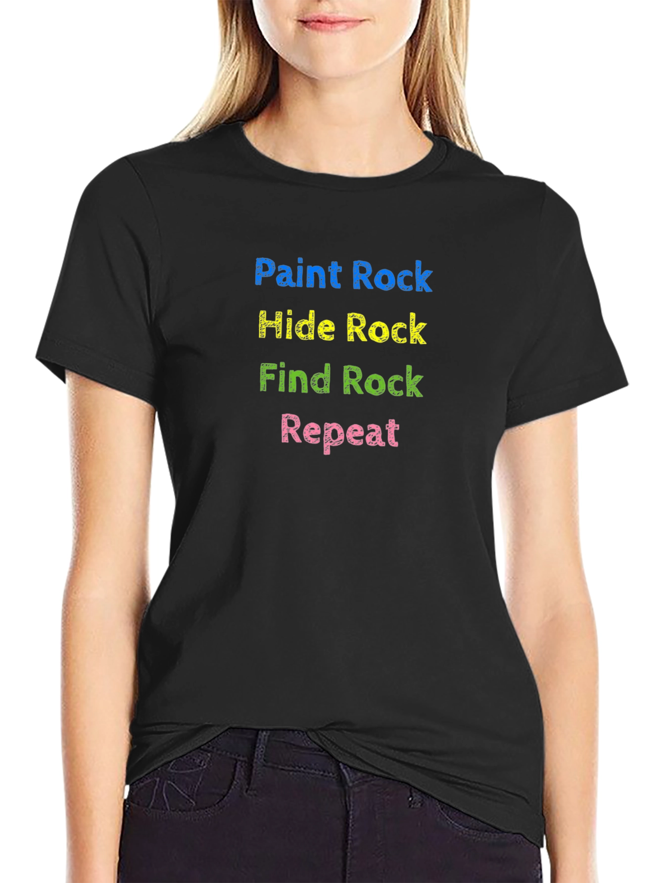 Paint Hide Find Rock Repeat T-Shirt